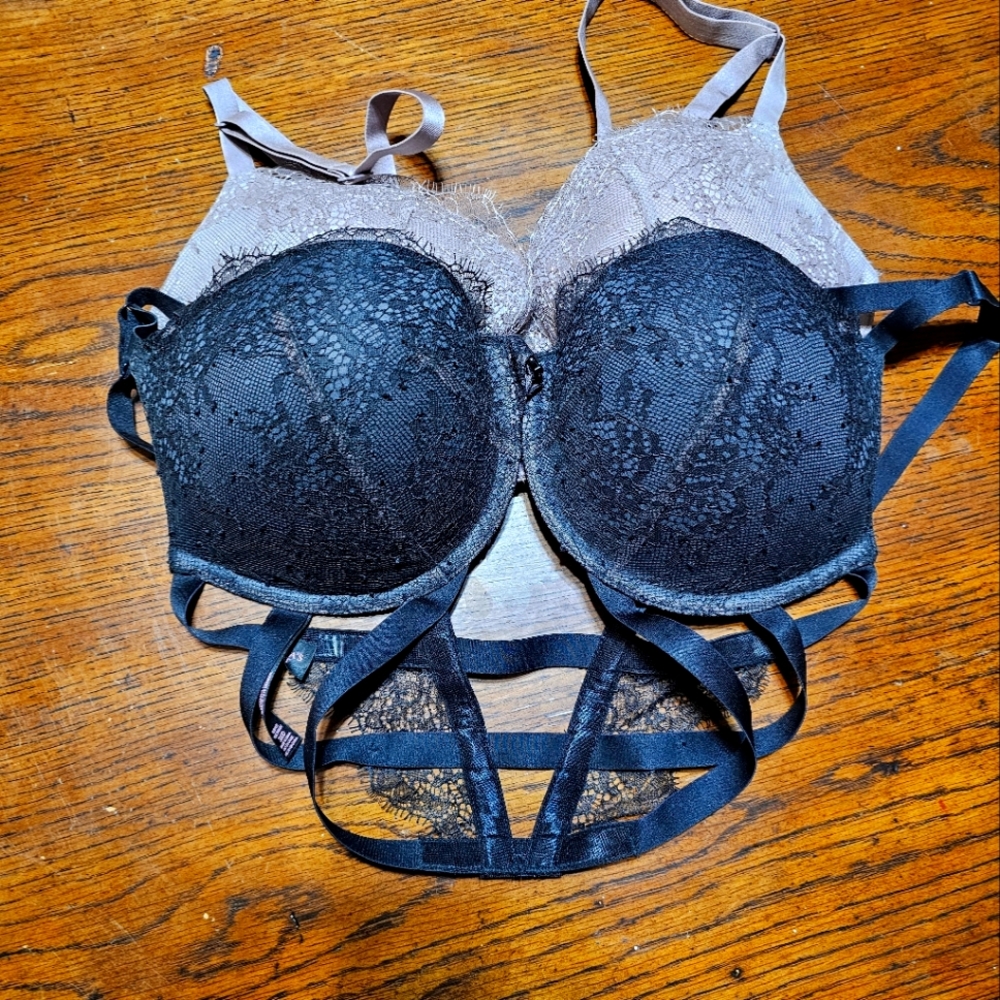 3 Bras-Strappy Victoria Secret Bundle